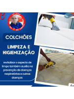 COLCHÕES  LIMPEZA E HIGIENIZAÇÃO